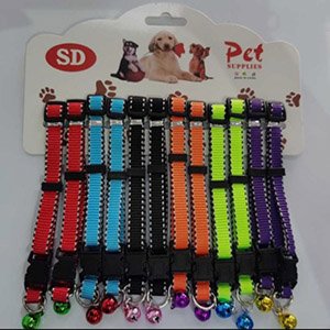collar de nailon con cascabel