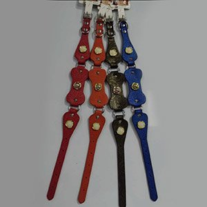 Collar con flores en tres secciones 