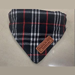 Collar estilo bandana de cuadros